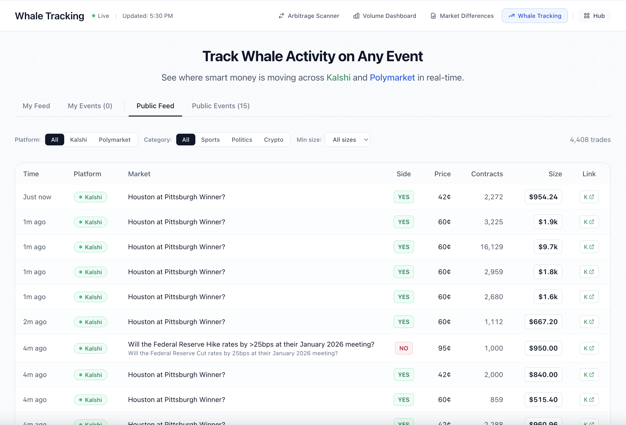 Screenshot of the new feature